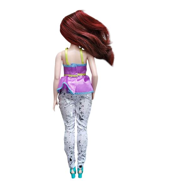 Pre-owned Curvy Barbie and the Rockers Barbie Doll 1 Side Shaved Head Hair FHC05 - Picture 4 of 6